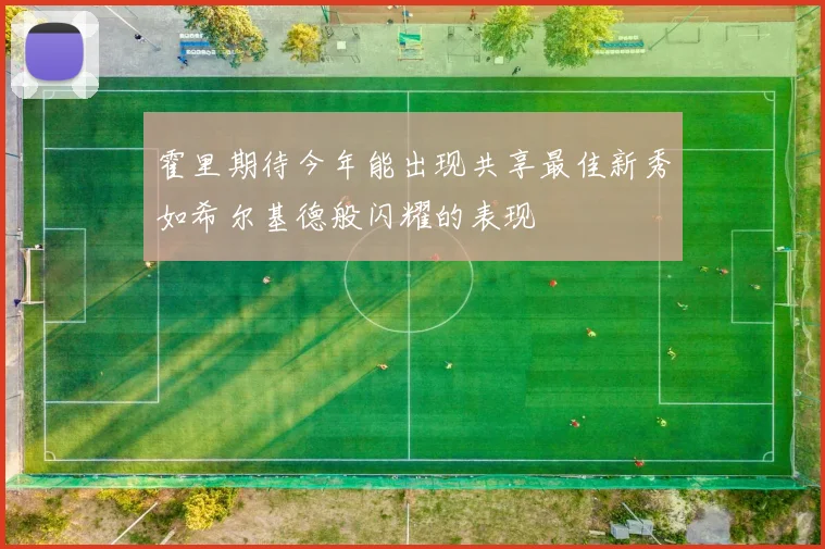 霍里期待今年能出现共享最佳新秀如希尔基德般闪耀的表现